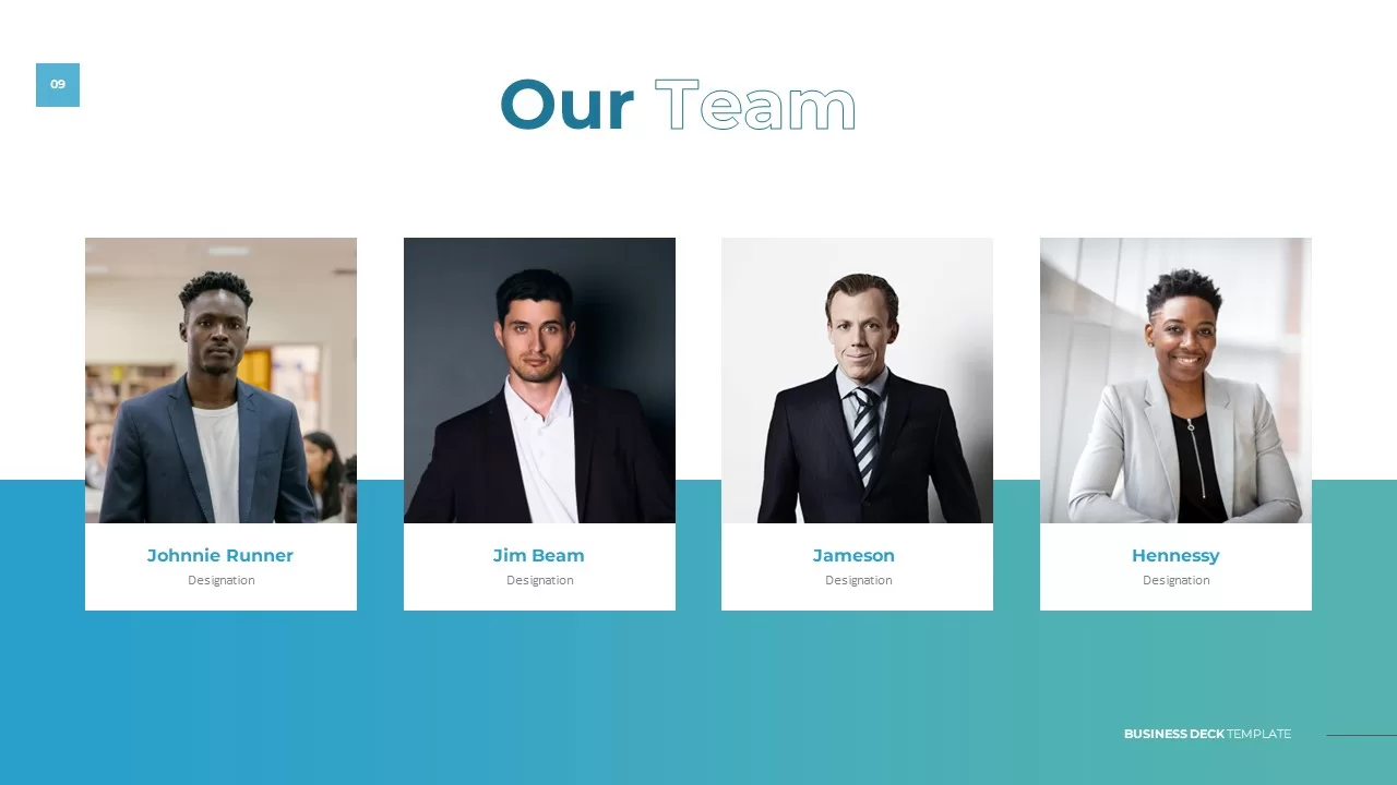 our team business deck presentation template