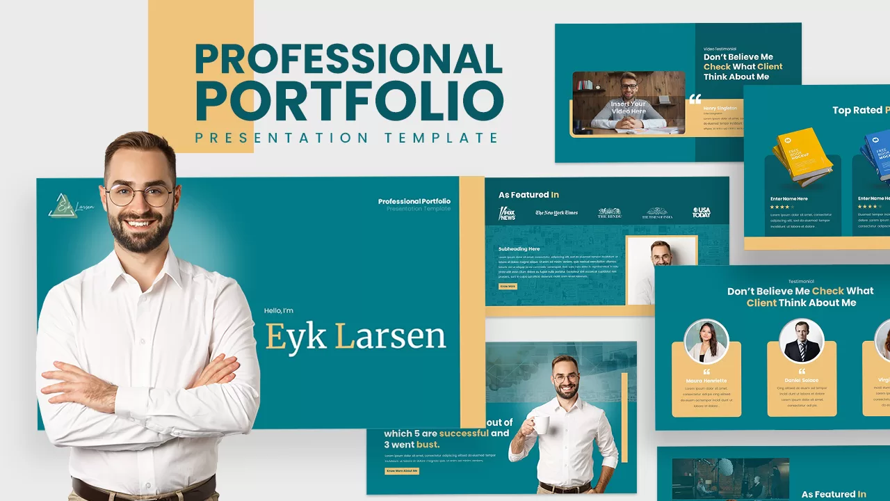 professional portfolio presentation template