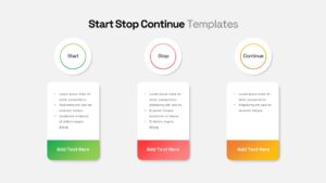 stop start continue powerpoint template