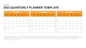 2023 Quarterly Planner Template