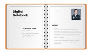 Digital Notebook PowerPoint slide