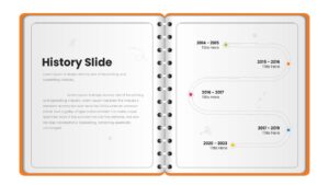 Digital Notebook timeline template