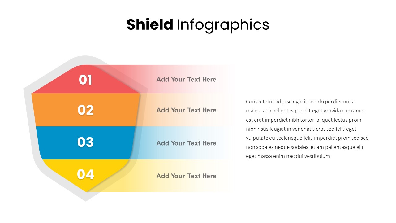 Editable Shield PowerPoint Template