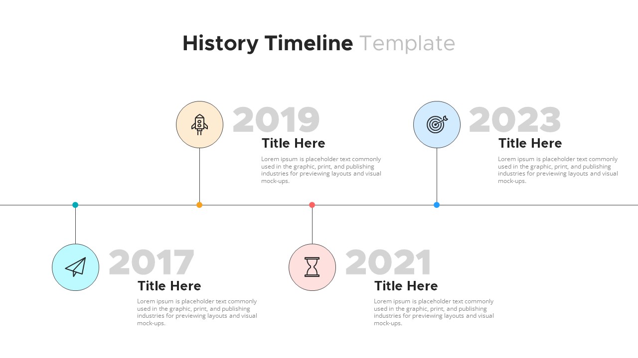 timeline presentation powerpoint template