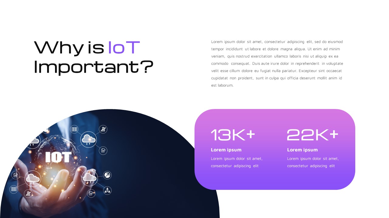 IoT Presentation Template Why IoT Important