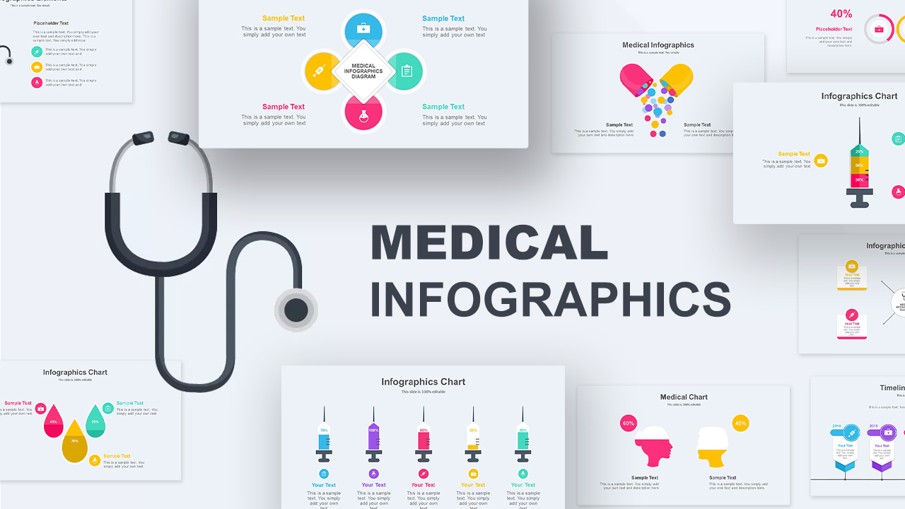 Medical infographics PowerPoint Templates