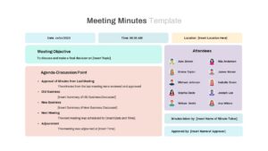 Meeting Minutes PowerPoint Presentation Template