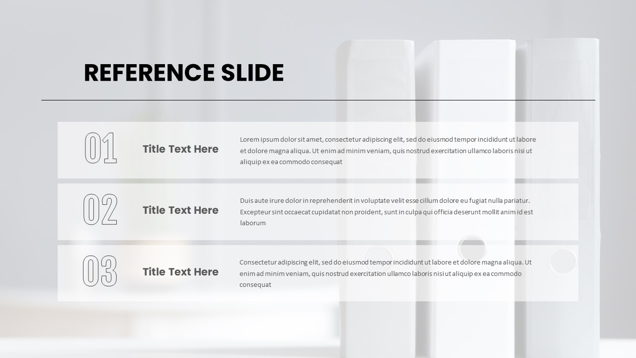 PowerPoint Reference Template