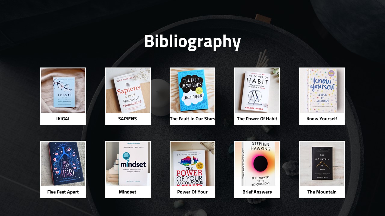 Prezi Style Bibliography PowerPoint Template