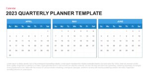 Quarterly Planner PowerPoint Template 2023