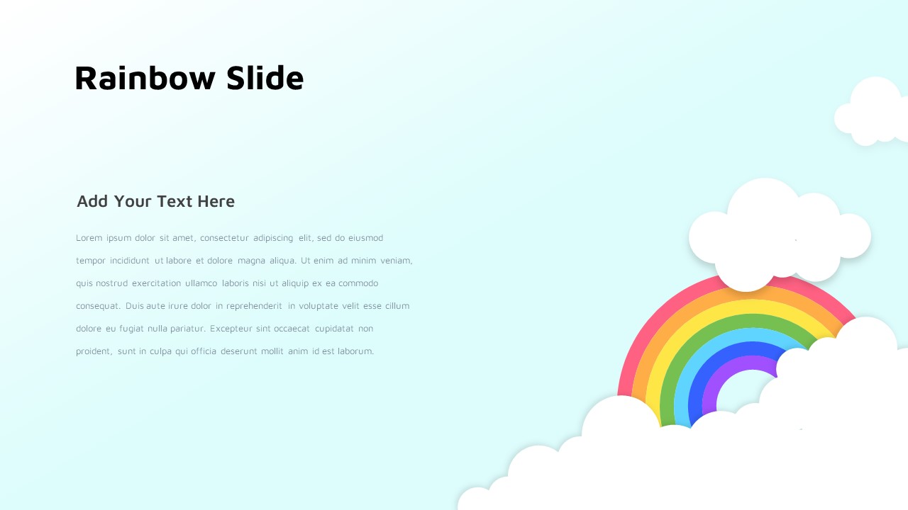 Rainbow Slides PowerPoint Template SlideBazaar