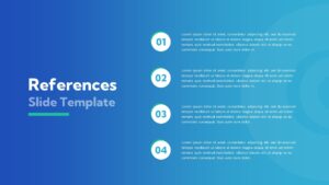 References Slide PowerPoint Template