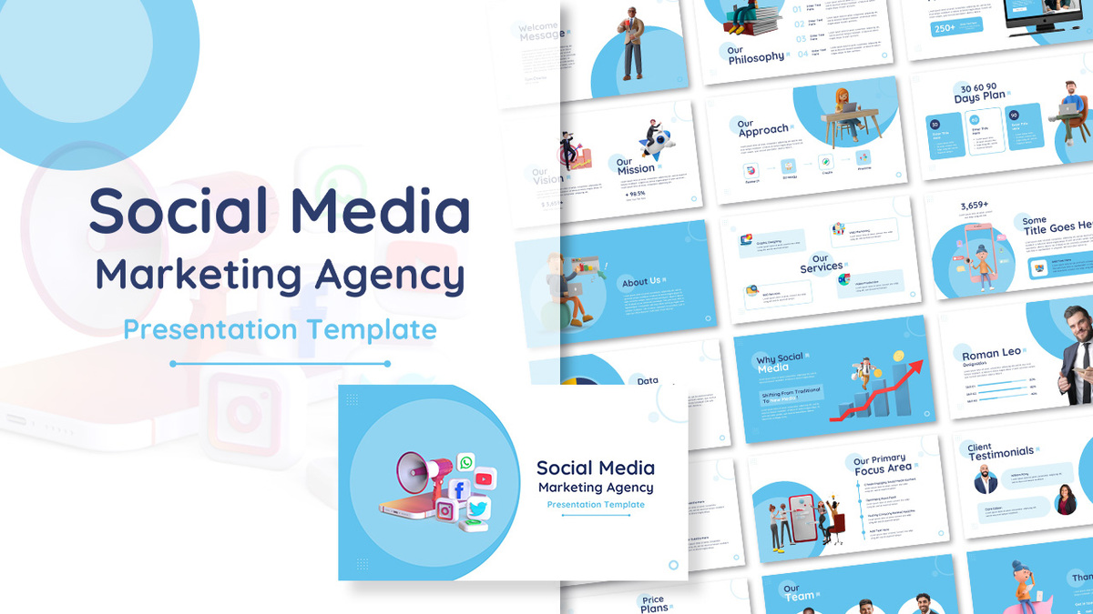 Social Media Marketing Agency PowerPoint Template