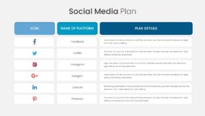 Social Media Plan PowerPoint Template