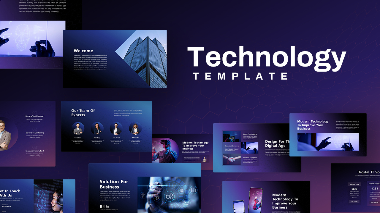 PPT Technology Template