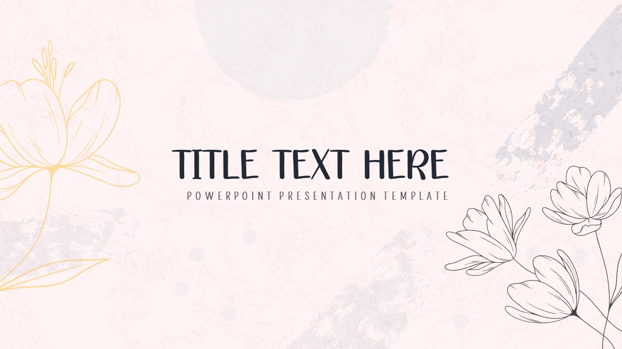 Title Slide PowerPoint Template