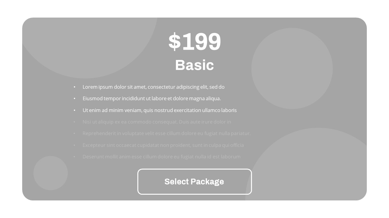 basic pricing plan ppt