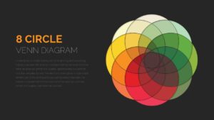 8 Circle Venn Diagram PPT Template