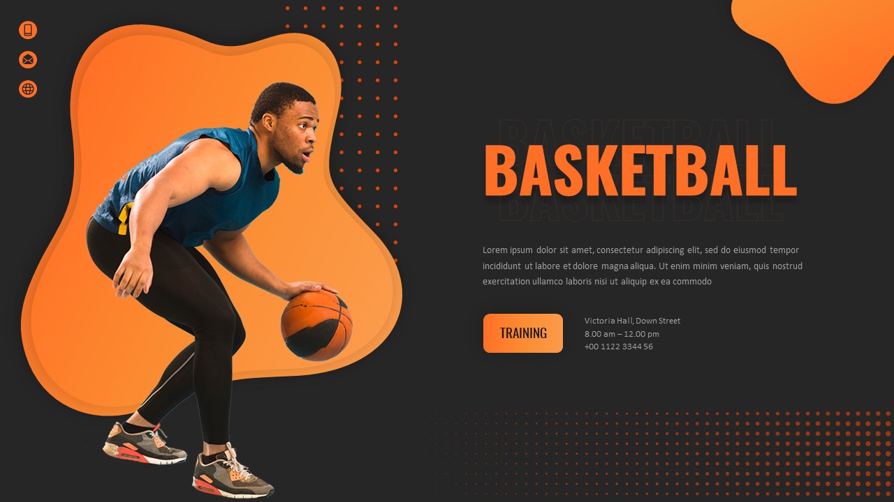 Basketball PowerPoint Template SlideBazaar