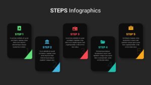 Five-Steps-Infographics-PowerPoint-Presentation-Template-Dark