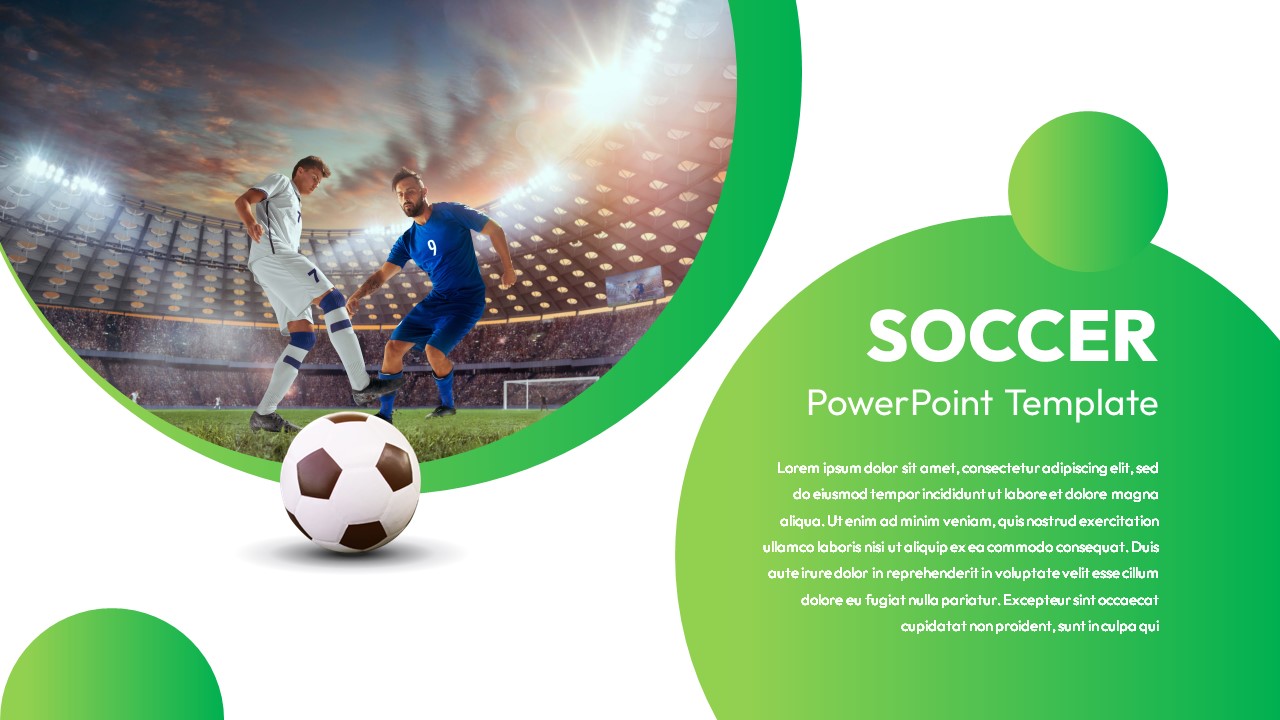 Football Soccer PowerPoint Template SlideBazaar