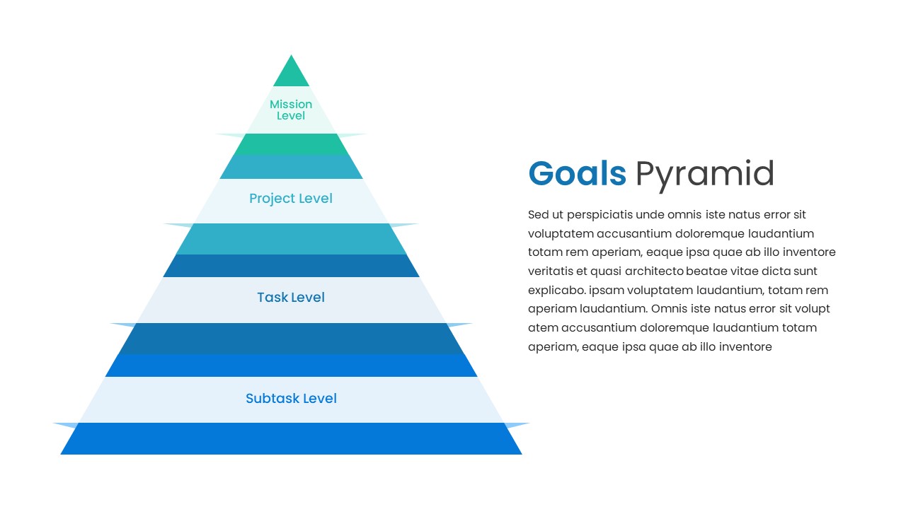 Goals Pyramid PowerPoint Template