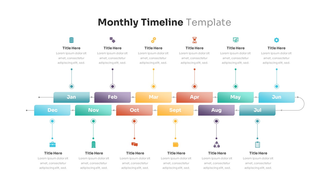 Monthly Roadmap Timeline Powerpoint Template Slidebaz 9730