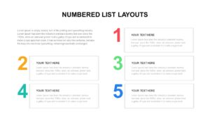 Numbered list powerpoint slides