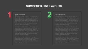 Numbered list ppt