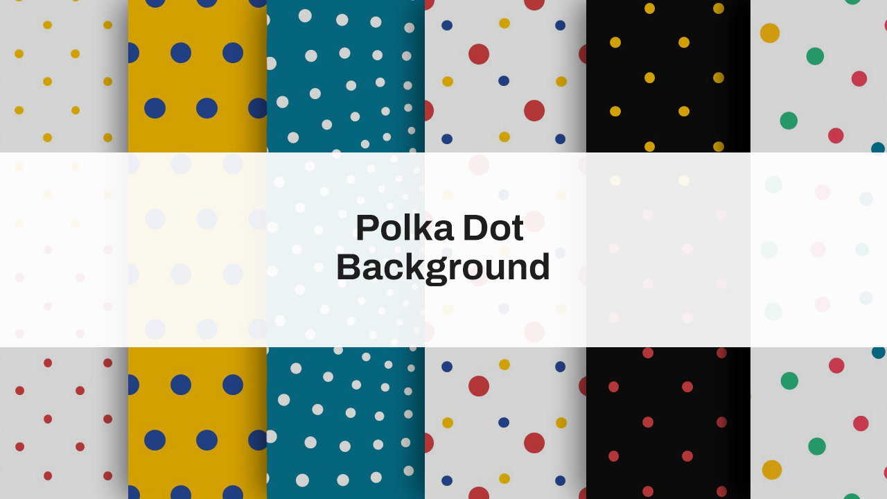 Polka Dot Theme Background PowerPoint Template