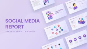 Social Media Report powerPoint Template