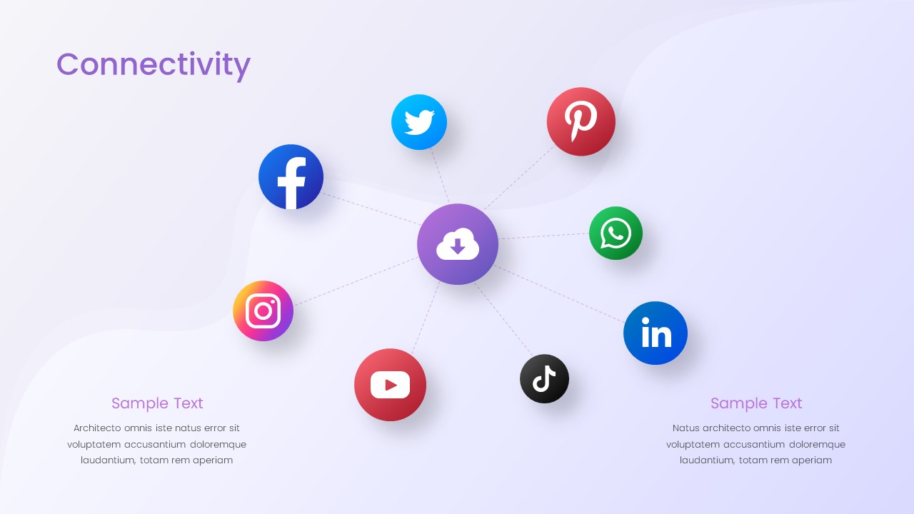 Social Media Report powerPoint Template5