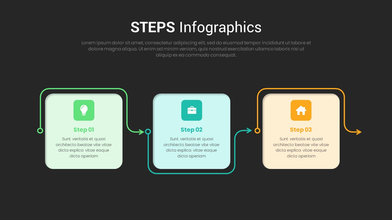 Three-Steps-Infographics-PowerPoint-Template-Dark