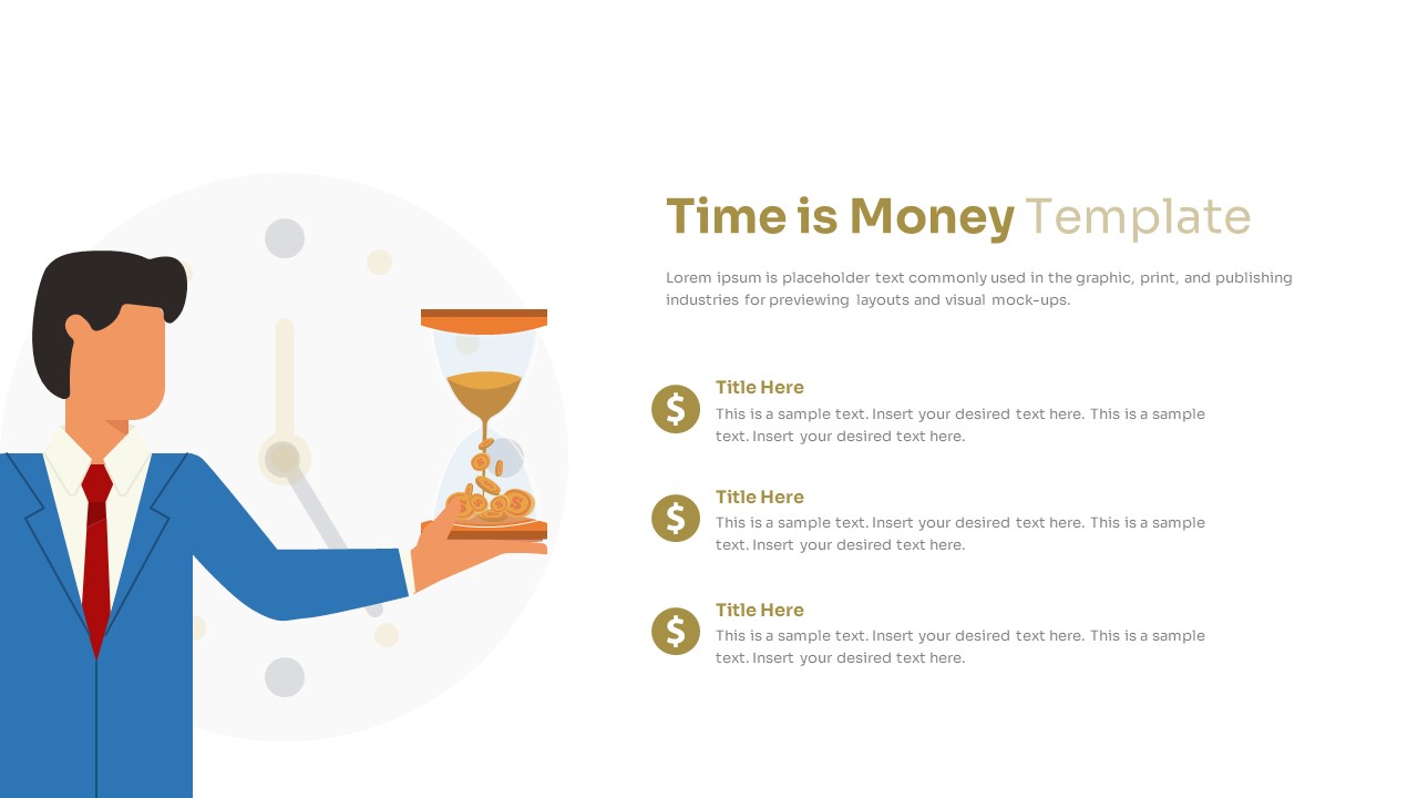 Time Is Money PowerPoint Template