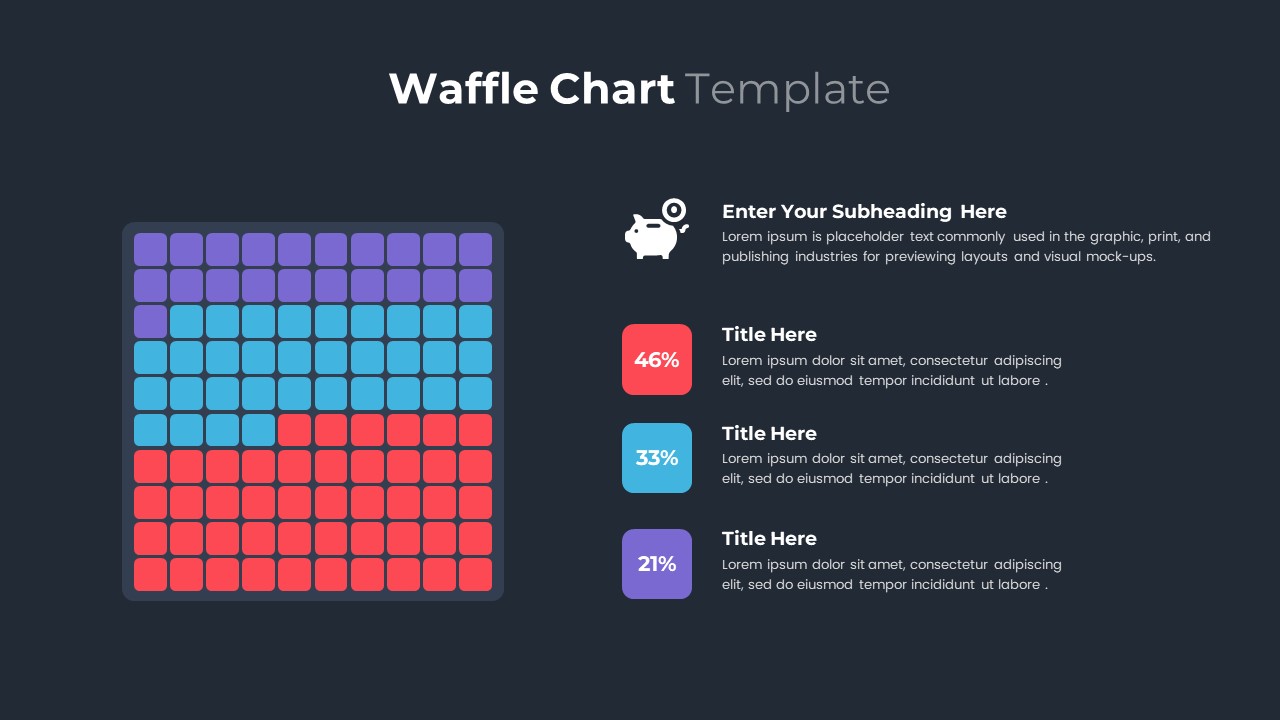 editable Waffle Chart