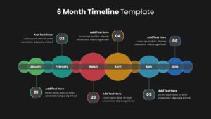 half yearly Timeline Template ppt