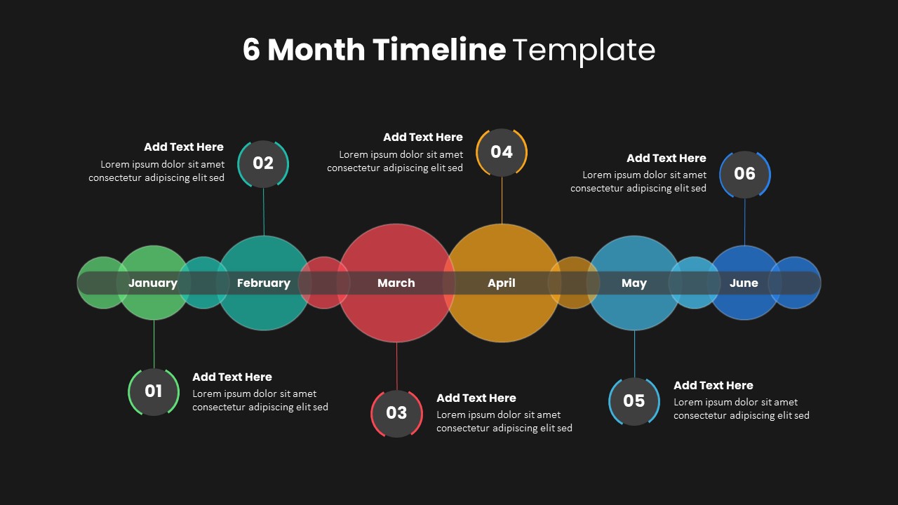 6 Month Timeline Template For Powerpoint Slidebazaar 1475
