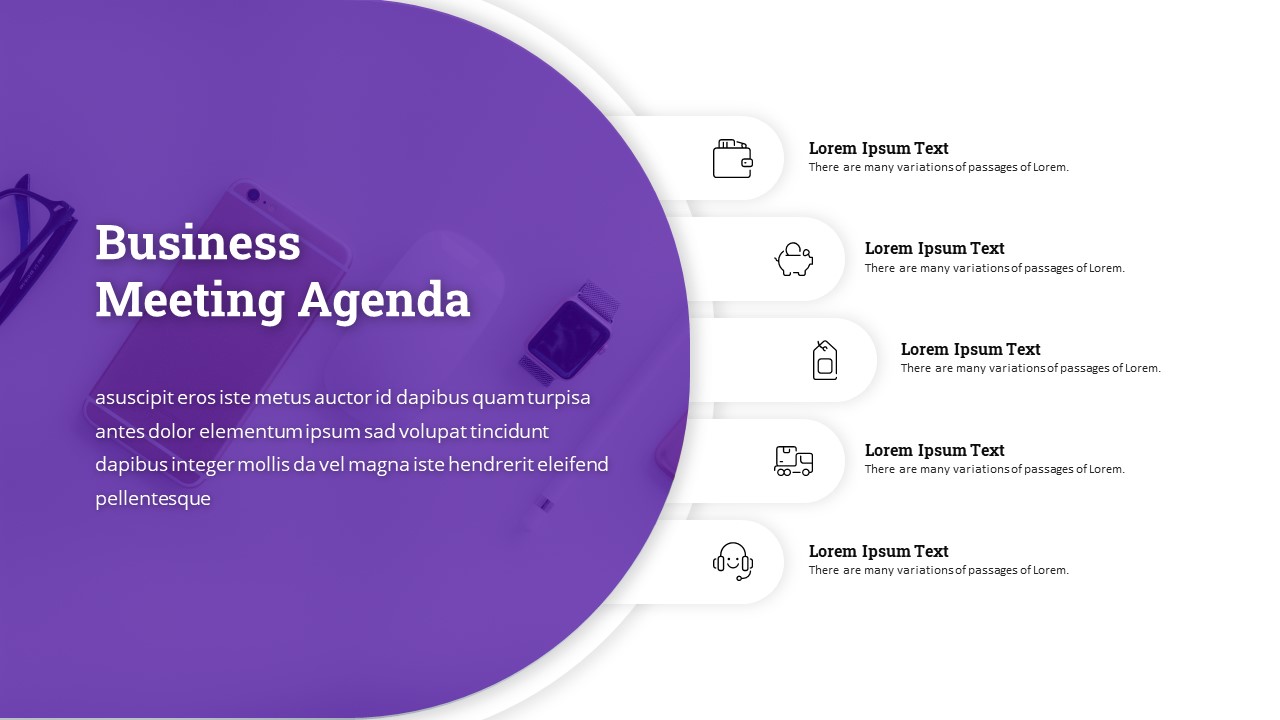 meeting agenda template slide