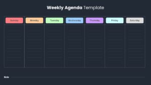 planner template weekly ppt