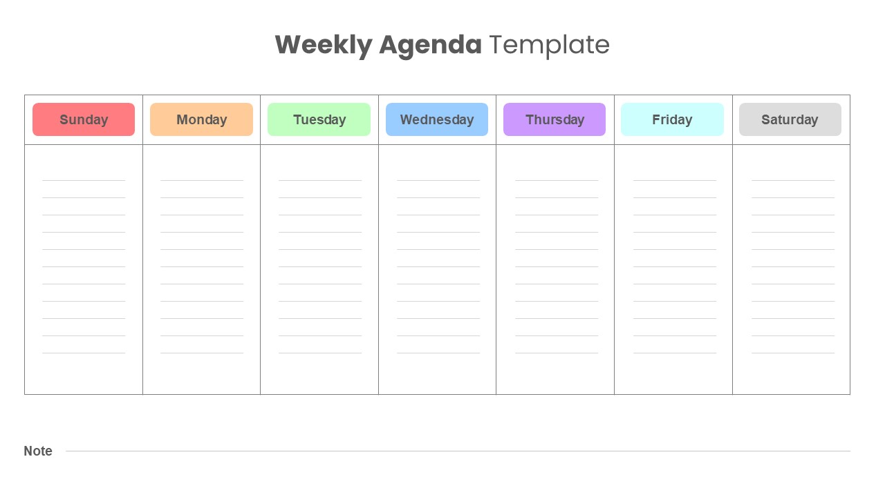 powerpoint weekly calendar template