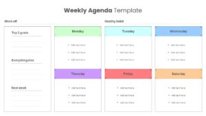 weekly agenda slides