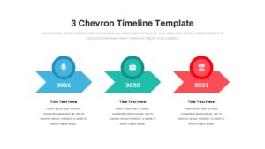 3 Chevron Timeline PowerPoint Template