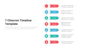 7 Chevron Timeline PowerPoint Template