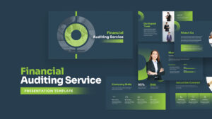 Black and Green Financial Auditing Service Presentation Template