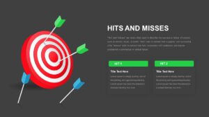 Hits And Misses PowerPoint Template Dark