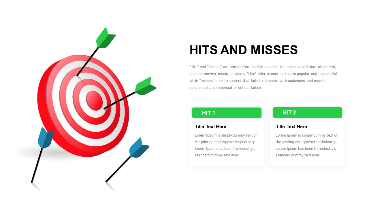 Hits And Misses PowerPoint Template