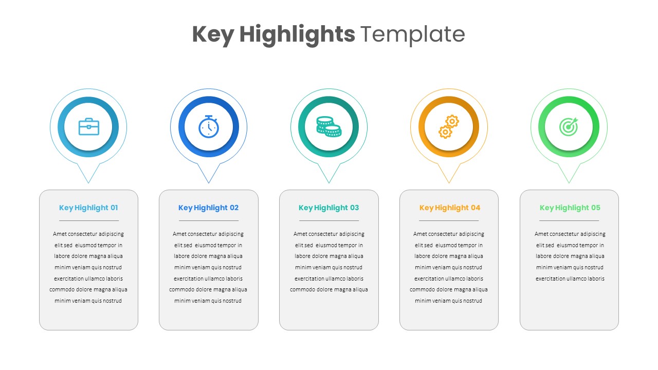 Key Highlights PowerPoint Template