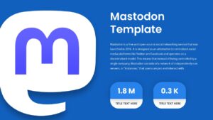 Mastodon PowerPoint Presentation Template Blue