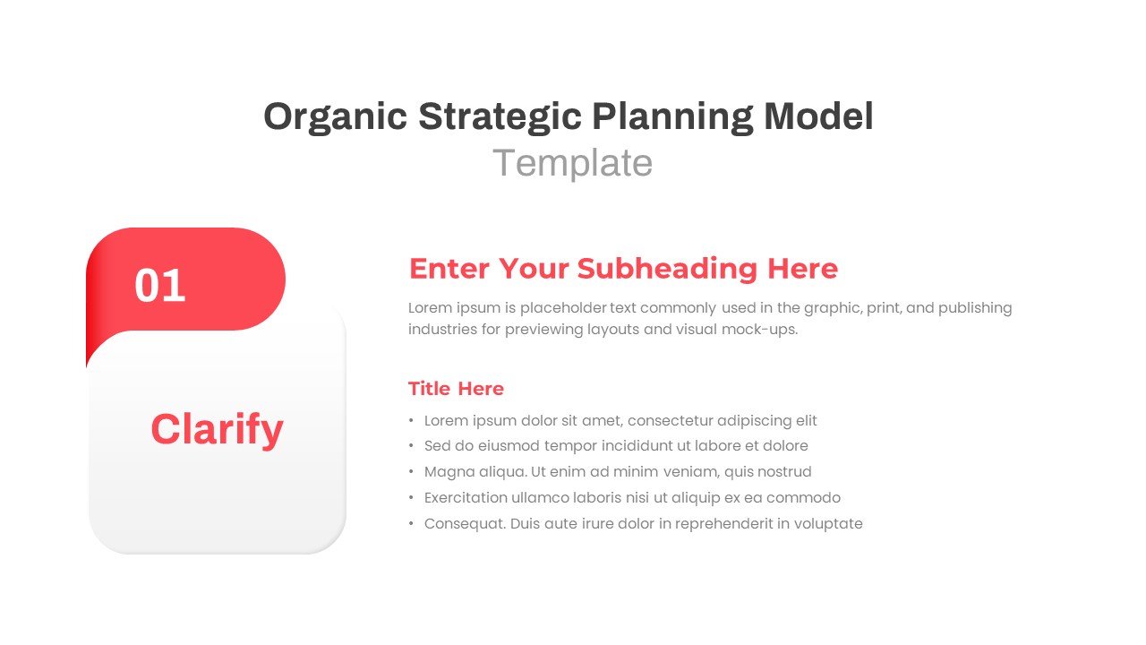 Organic Strategic Planning Model PowerPoint Template2