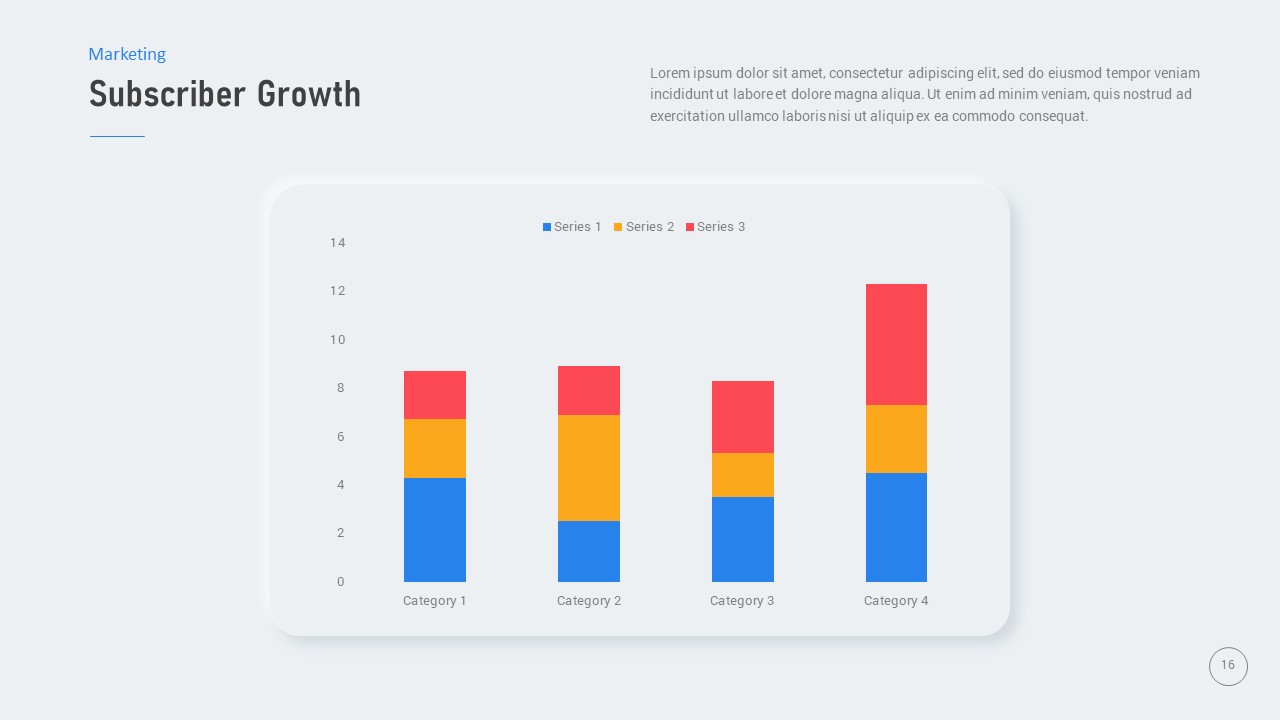 Subscriber Growth PowerPoint Template